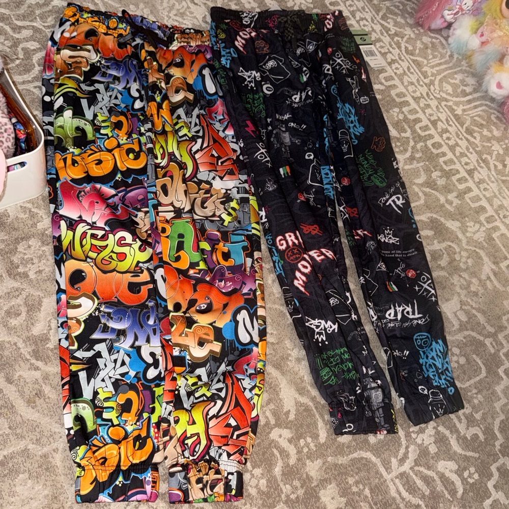 Fresh Prints of Bel-Air Graffiti Jogger Pants by Drill Clothing Co.2 pairs SMALL